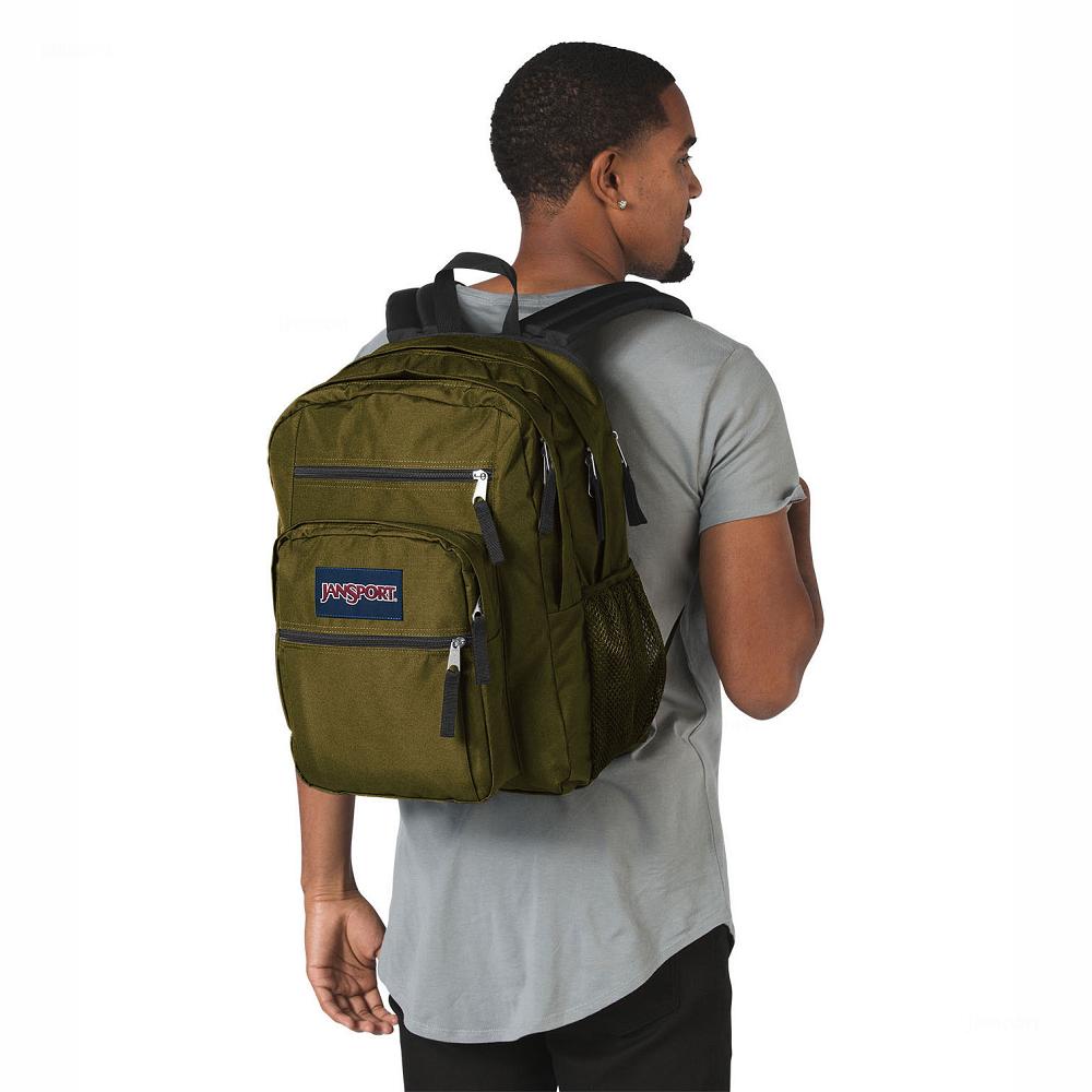 Sac à Dos Ordinateur JanSport BIG STUDENT Vert Olive | BYJ-76096474